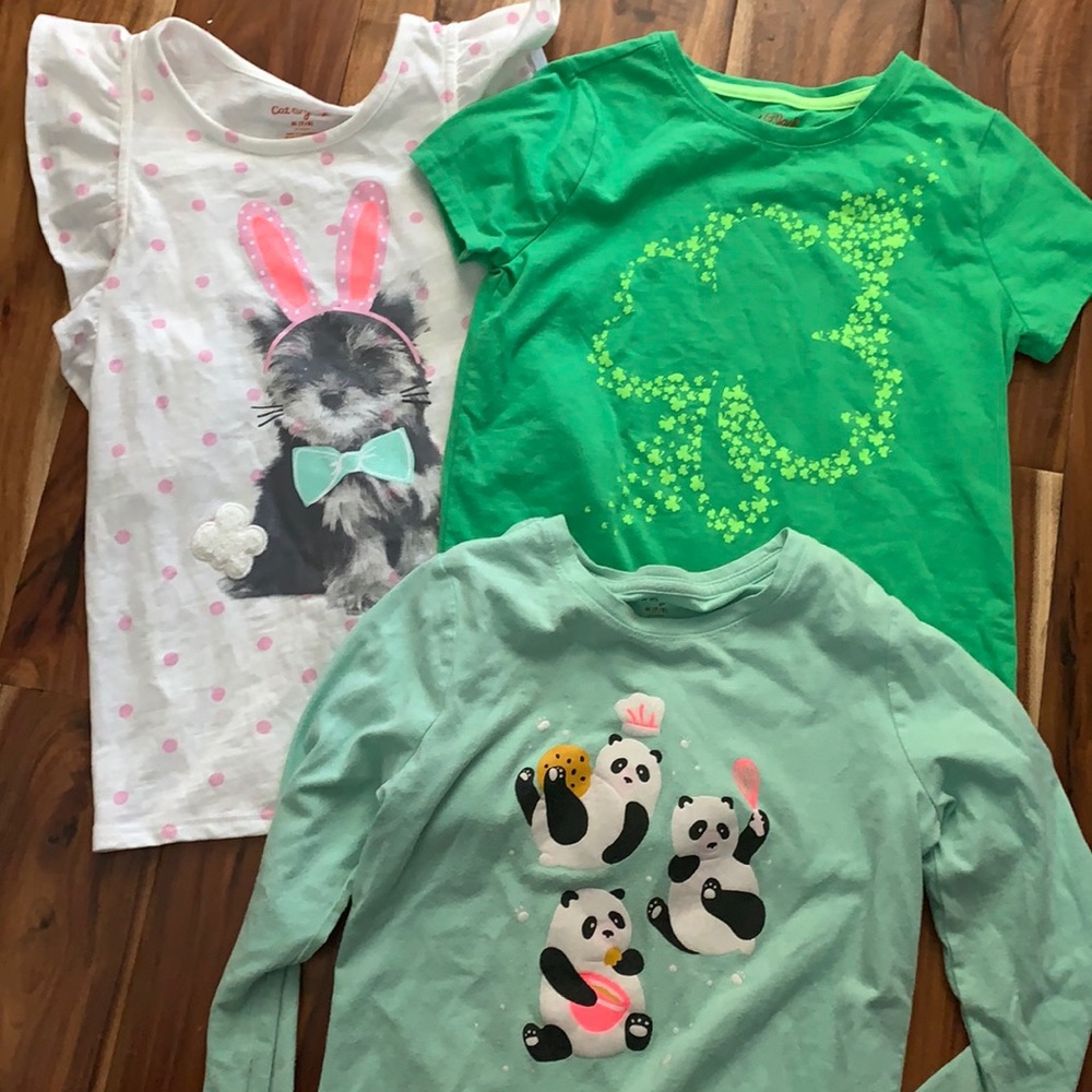 3 Medium Cat & Jack Shirts
